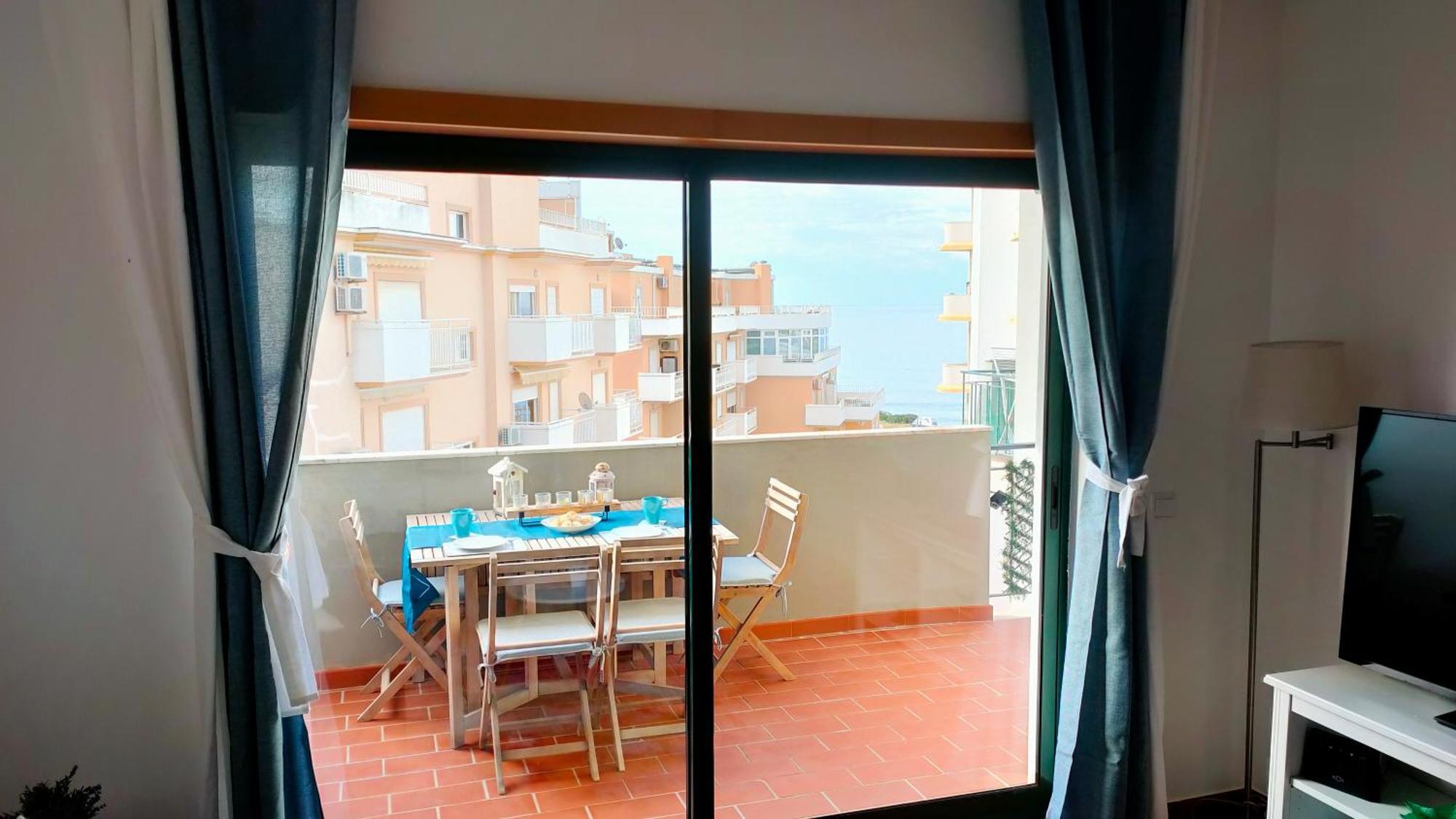 Cantinho Do Sol - Sea View, Quiet, Cozy And Relaxing Flat Armação de Pêra Kültér fotó